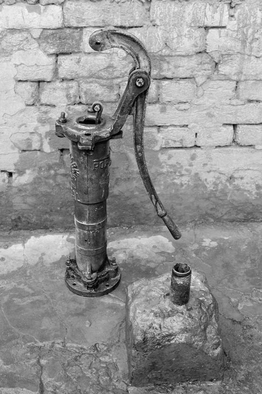 Impediments to enjoyment of Human Right to Water: 'Availability' Norm - Broken handpump awaiting maintenance for months in a village in Patna district, Bihar